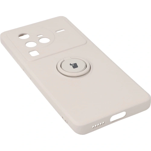 Kup Etui Bizon Case Silicone Ring Sq pro VIVO X80 Pro béžové - BIZ1873 - {ean13} - Sklep Home Screen