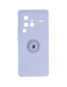 Bizon Case Silicone Ring Sq VIVO X80 Pro light purple