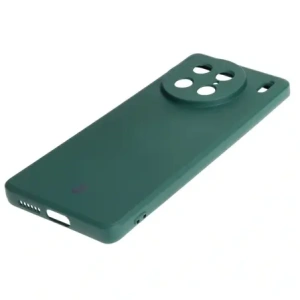 Etui Bizon Case Silicone Sq do VIVO X90 Pro ciemnozielone