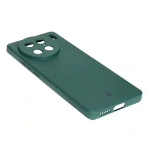 Etui Bizon Case Silicone Sq do VIVO X90 Pro ciemnozielone