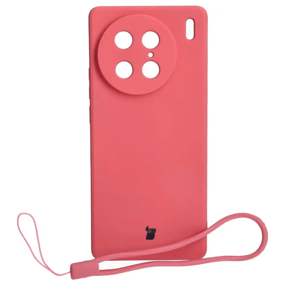 Etui Bizon Case Silicone Sq do VIVO X90 Pro brudny róż
