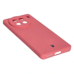 Etui Bizon Case Silicone Sq do VIVO X90 Pro brudny róż
