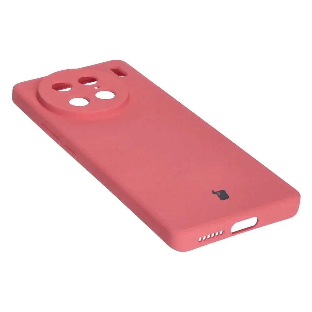 Etui Bizon Case Silicone Sq do VIVO X90 Pro brudny róż