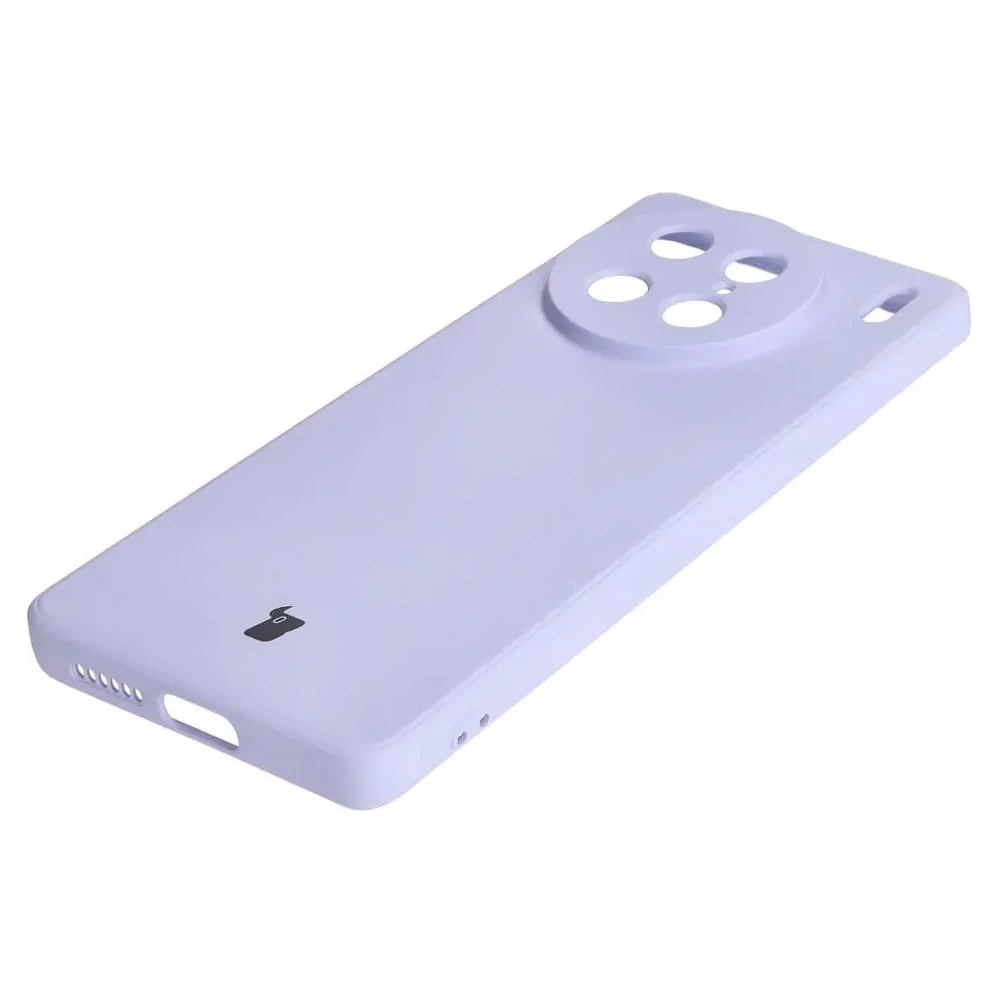 Etui Bizon Case Silicone Sq do VIVO X90 Pro jasnofioletowe