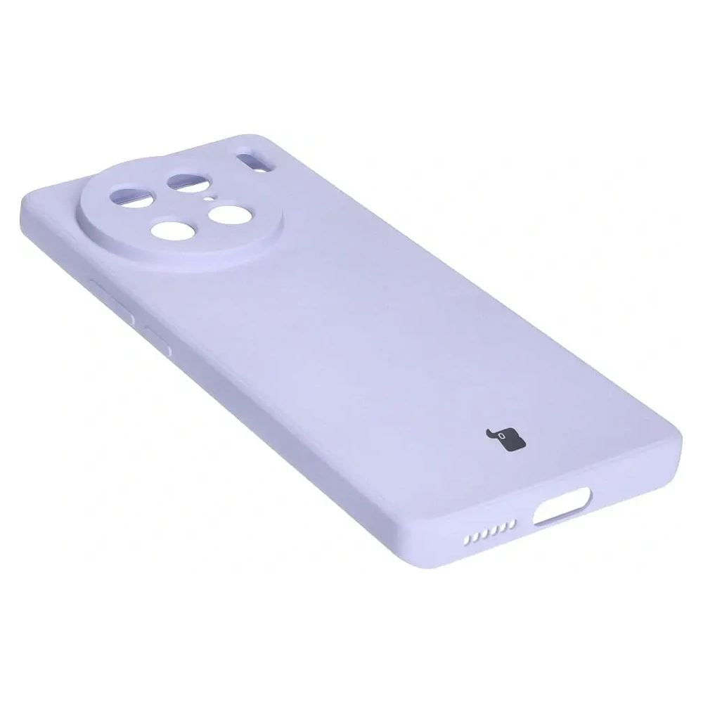 Etui Bizon Case Silicone Sq do VIVO X90 Pro jasnofioletowe