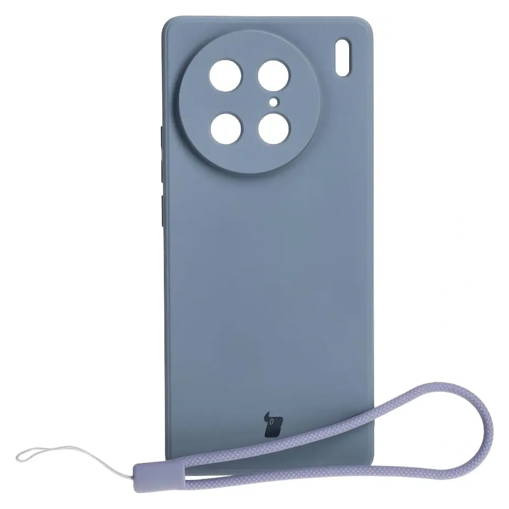 Etui Bizon Case Silicone Sq do VIVO X90 Pro szare