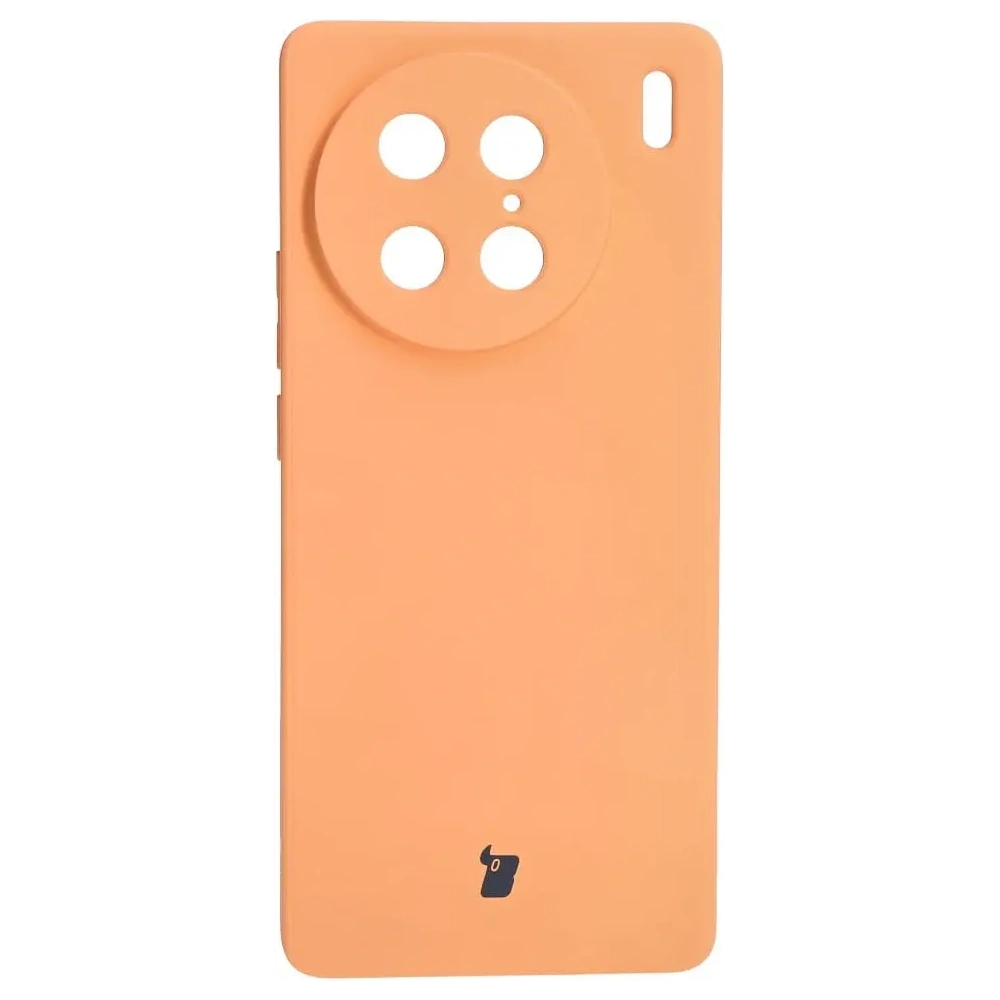 Etui Bizon Case Silicone Sq do VIVO X90 Pro pomarańczowe