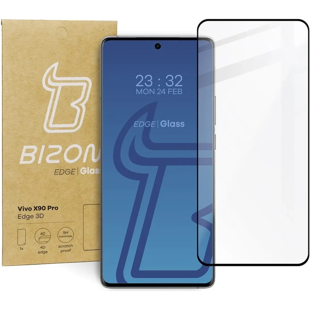 Szkło hartowane BIZON Glass Edge 3D do Vivo X90 Pro