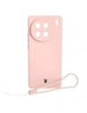 Etui Bizon Case Silicone Sq do VIVO X90 Pro jasnoróżowe