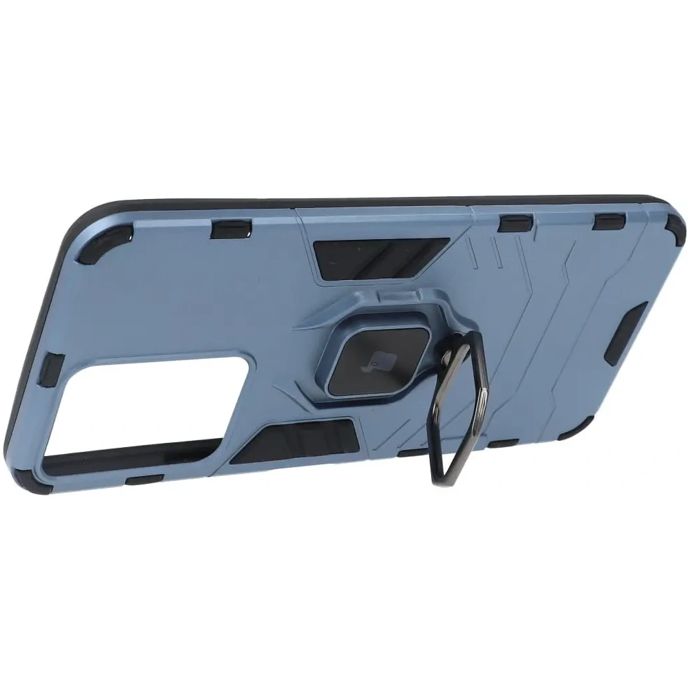 Etui Bizon Case Armor Ring do VIVO Y16 niebieskie