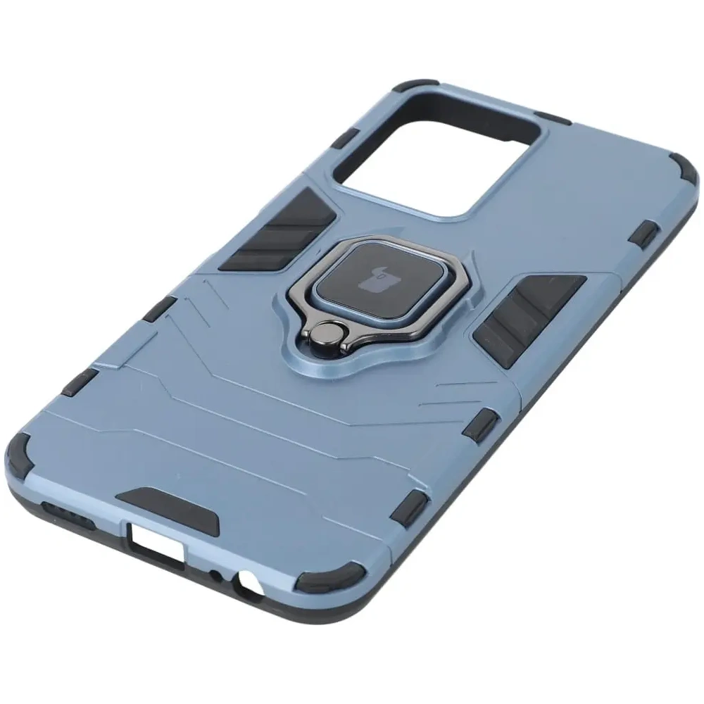 Etui Bizon Case Armor Ring do VIVO Y16 niebieskie