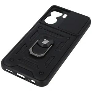 Etui Bizon Case CamShield Ring do VIVO Y16 czarne