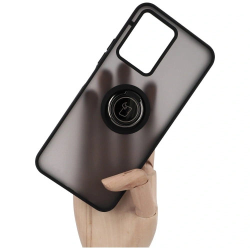 Kup Pouzdro s úchopem na prst Bizon Case Hybrid Ring pro Vivo Y16 / Y02 kouřové s černým rámečkem - BIZ1898 - {ean13} - Sklep Home Screen