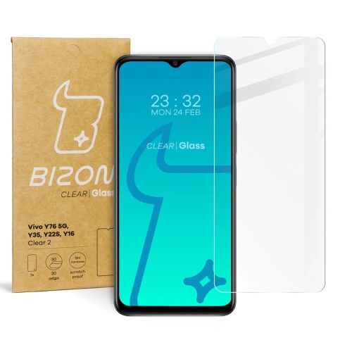Kup Szkło hartowane Bizon Glass Clear 2 do Vivo Y76 5G / Y35 / Y22s / Y16 - BIZ1905 - {ean13} - Sklep Home Screen