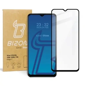 Kup Szkło hartowane Bizon Glass Edge 2 do Vivo Y76 5G / Y35 / Y22s / Y16 czarne - BIZ1906 - {ean13} - Sklep Home Screen
