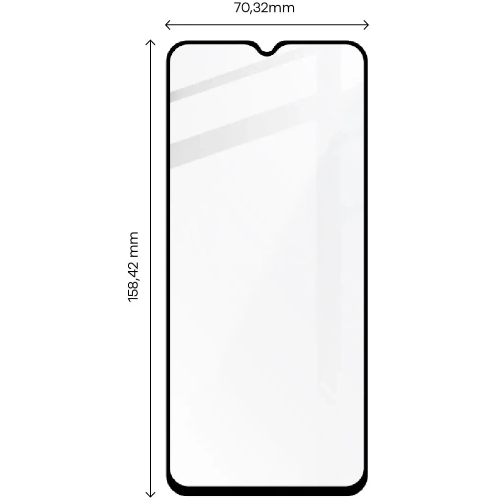 Szkło hartowane Bizon Glass Edge 2 do Vivo Y76 5G / Y35 / Y22s / Y16 czarne