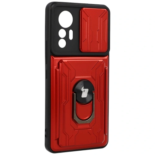 Buy Bizon Case Camshield Card Slot Ring Xiaomi 12 Lite red - BIZ1907 - {ean13} - Home Screen Store Europe