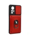 Buy Bizon Case Camshield Card Slot Ring Xiaomi 12 Lite red - BIZ1907 - {ean13} - Home Screen Store Europe
