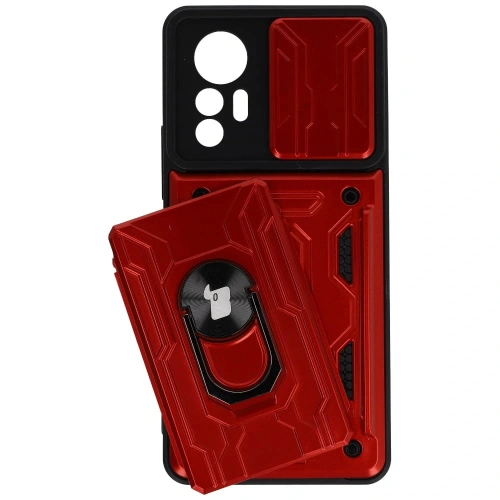 Buy Bizon Case Camshield Card Slot Ring Xiaomi 12 Lite red - BIZ1907 - {ean13} - Home Screen Store Europe