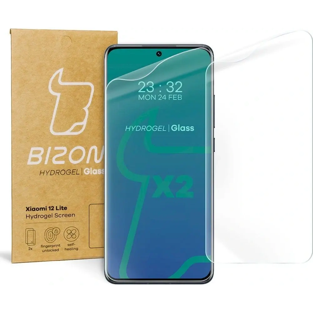 Folia hydrożelowa na ekran Bizon Glass Hydrogel do Xiaomi 12 Lite [2 PACK]