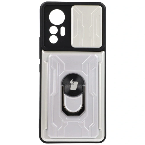 Buy Bizon Case Camshield Card Slot Ring Xiaomi 12 Lite white - BIZ1909 - {ean13} - Home Screen Store Europe