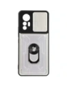 Bizon Case Camshield Card Slot Ring Xiaomi 12 Lite white