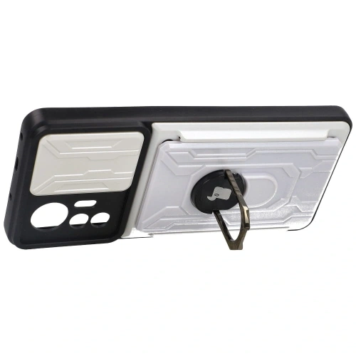 Buy Bizon Case Camshield Card Slot Ring Xiaomi 12 Lite white - BIZ1909 - {ean13} - Home Screen Store Europe