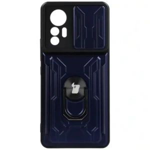Kup Bizon Case Camshield Card Slot Ring Xiaomi 12 Lite albastru închis - BIZ1911 - {ean13} - Sklep Home Screen