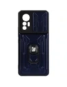 Bizon Case Camshield Card Slot Ring Xiaomi 12 Lite albastru închis