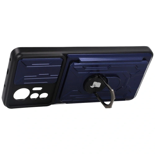 Kup Bizon Case Camshield Card Slot Ring Xiaomi 12 Lite albastru închis - BIZ1911 - {ean13} - Sklep Home Screen