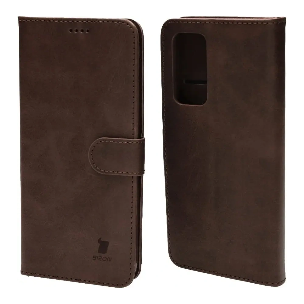 Etui Bizon Case Wallet do Xiaomi 12 Lite ciemnobrązowe