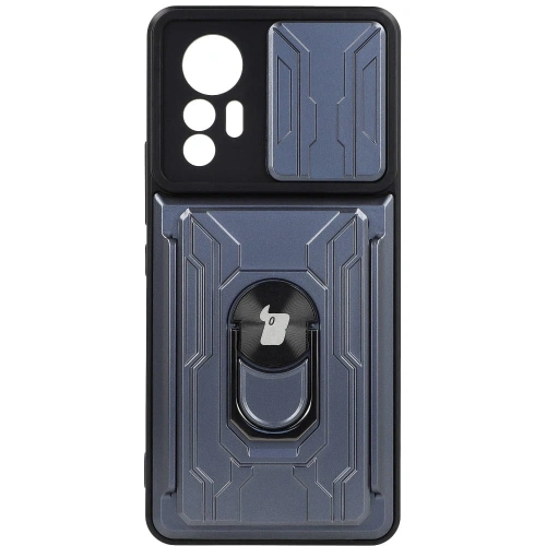 Kup Bizon Case Camshield Kártyahely Gyűrű Xiaomi 12 Lite szürke - BIZ1913 - {ean13} - Sklep Home Screen