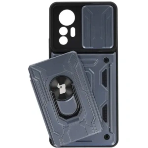 Kup Etui Bizon Case Camshield Card Slot Ring do Xiaomi 12 Lite šedé - BIZ1913 - {ean13} - Sklep Home Screen