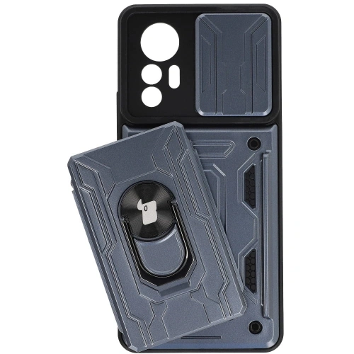 Kup Bizon Case Camshield Kartensteckplatz Ring Xiaomi 12 Lite grau - BIZ1913 - {ean13} - Sklep Home Screen
