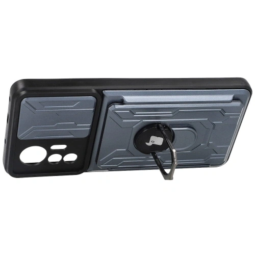 Kup Bizon Case Camshield Card Slot Ring Xiaomi 12 Lite gri - BIZ1913 - {ean13} - Sklep Home Screen