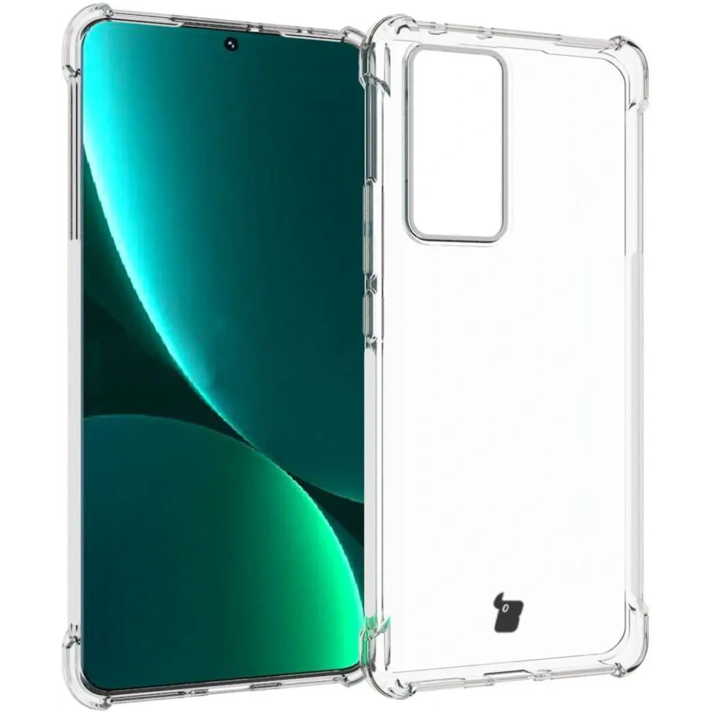 Etui + 2x folia + obiektyw Bizon Case Clear Pack do Xiaomi 12 Pro przezroczyste