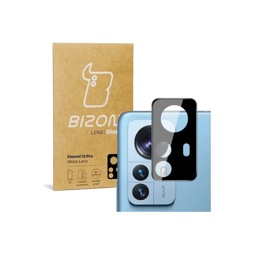 Szkło na aparat Bizon Glass Lens do Xiaomi 12 Pro [2 PACK]