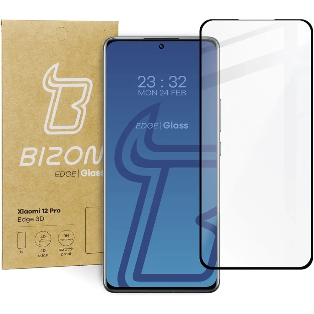 Szkło hartowane Bizon Glass Edge 3D do Xiaomi 12 Pro