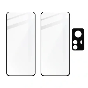 Kup Tvrzené sklo Bizon Glass Edge 3D - [2 PACK] + ochrana objektivu Xiaomi 12 Pro černé - BIZ1922 - {ean13} - Sklep Home Screen