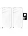 Kup Bizon Glass Edge 3D edzett üveg - [2 PACK] + lencse védelem Xiaomi 12 Pro fekete - BIZ1922 - {ean13} - Sklep Home Screen