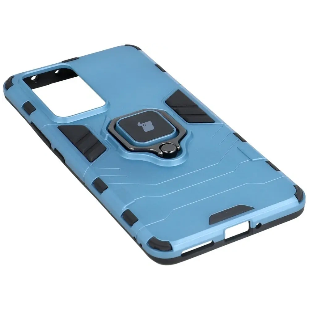 Etui Bizon Case Armor Ring do Xiaomi 12 Pro niebieskie