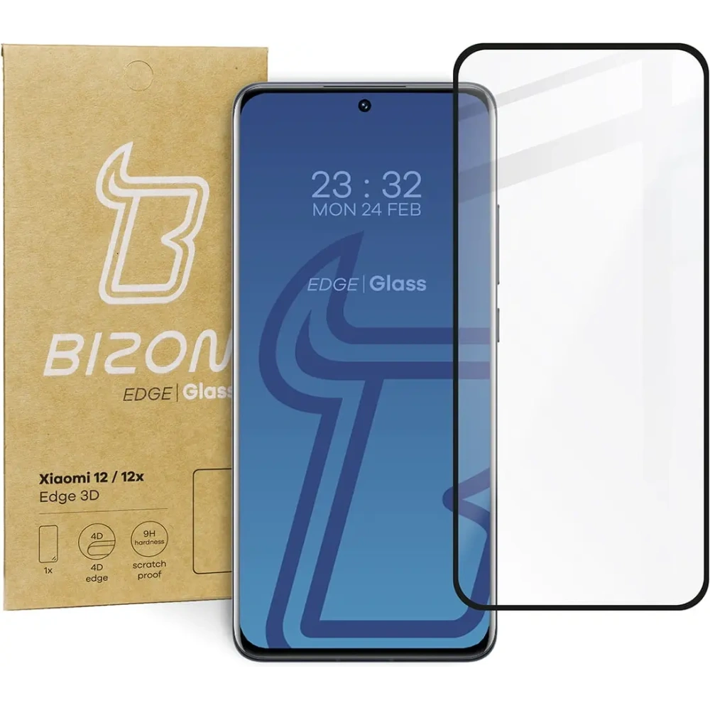 Szkło hartowane Bizon Glass Edge 3D do Xiaomi 12/ 12X