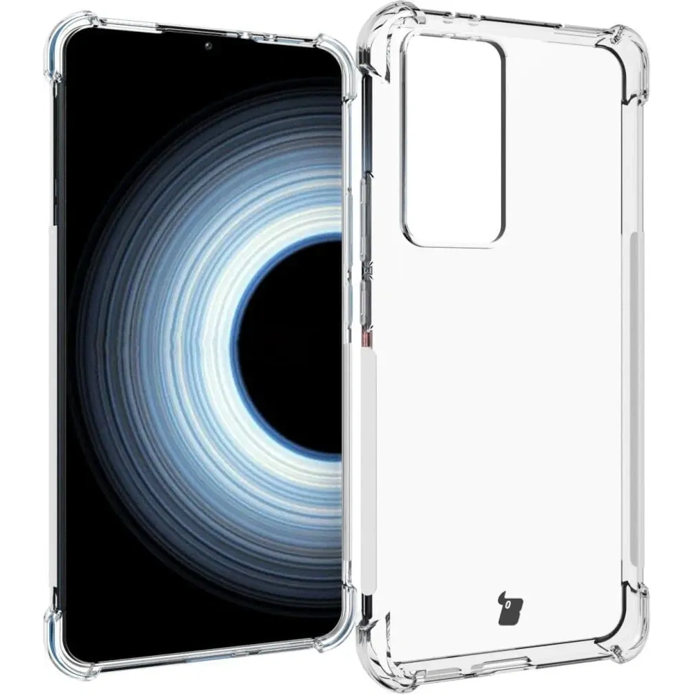 Etui + 2x szkło na ekran + obiektyw Bizon Case Clear Pack do Xiaomi 12T przezroczyste