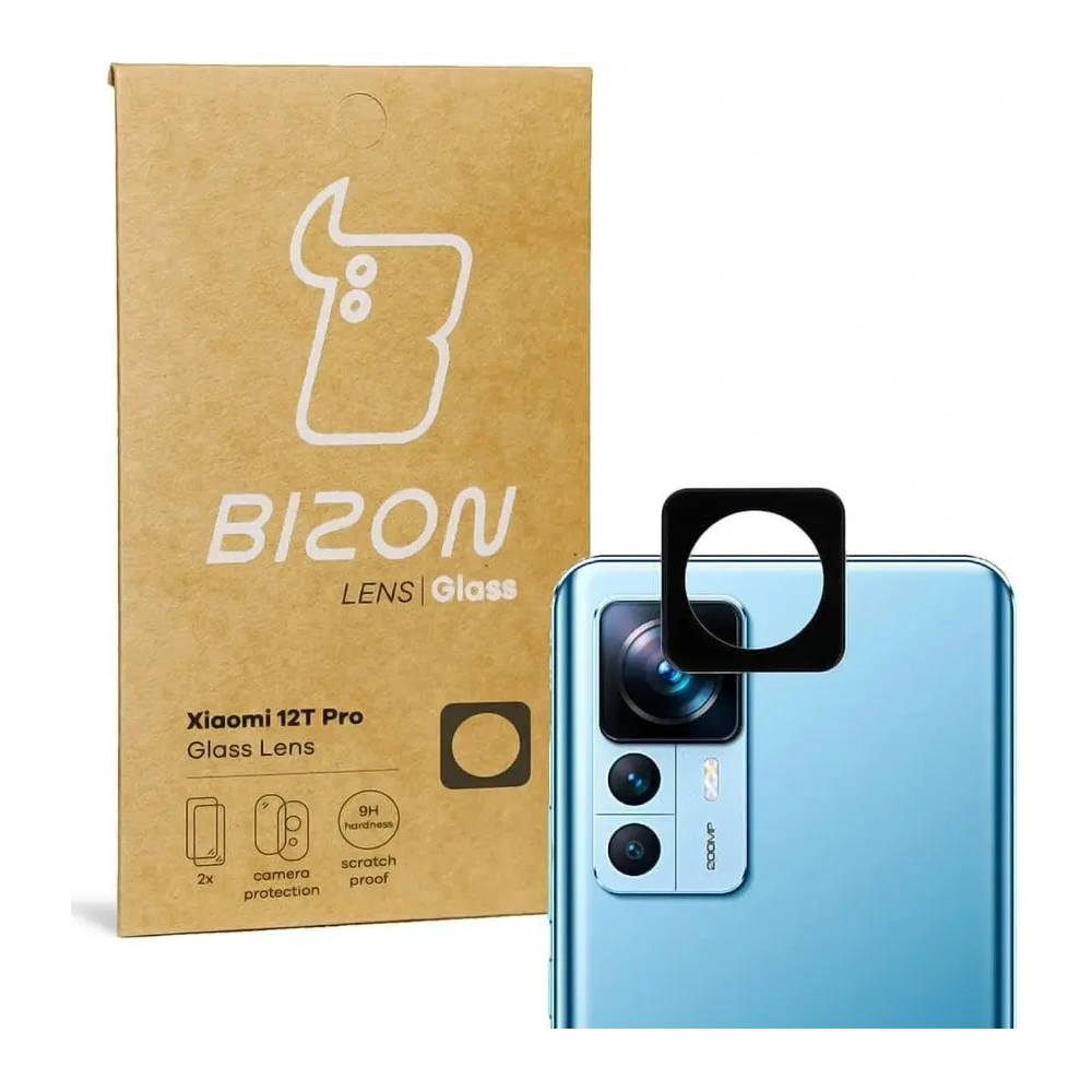 Szkło na aparat Bizon Glass Lens do Xiaomi 12T Pro [2 PACK]