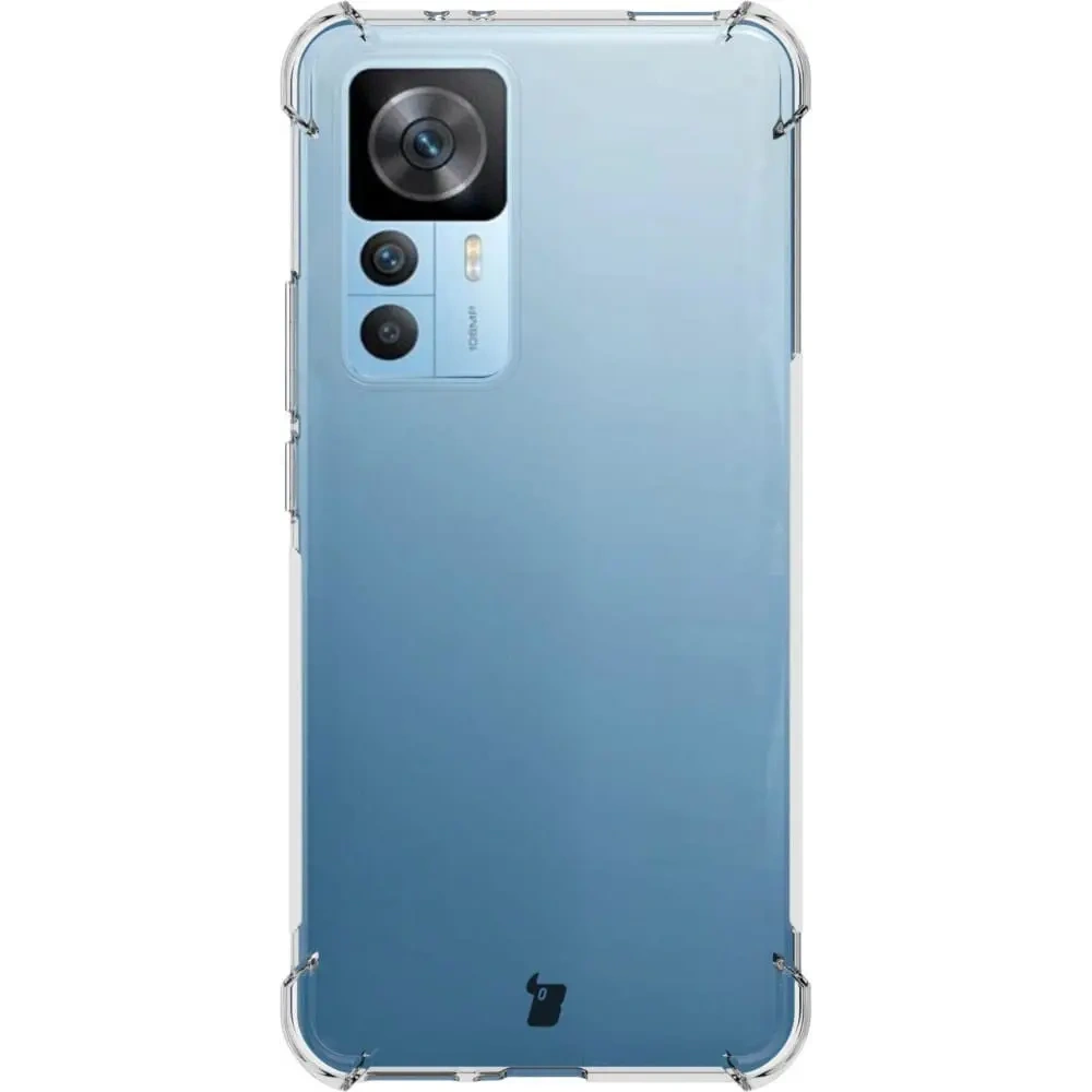 Etui + 2x szkło na ekran + obiektyw Bizon Case Clear Pack do Xiaomi 12T Pro przezroczyste