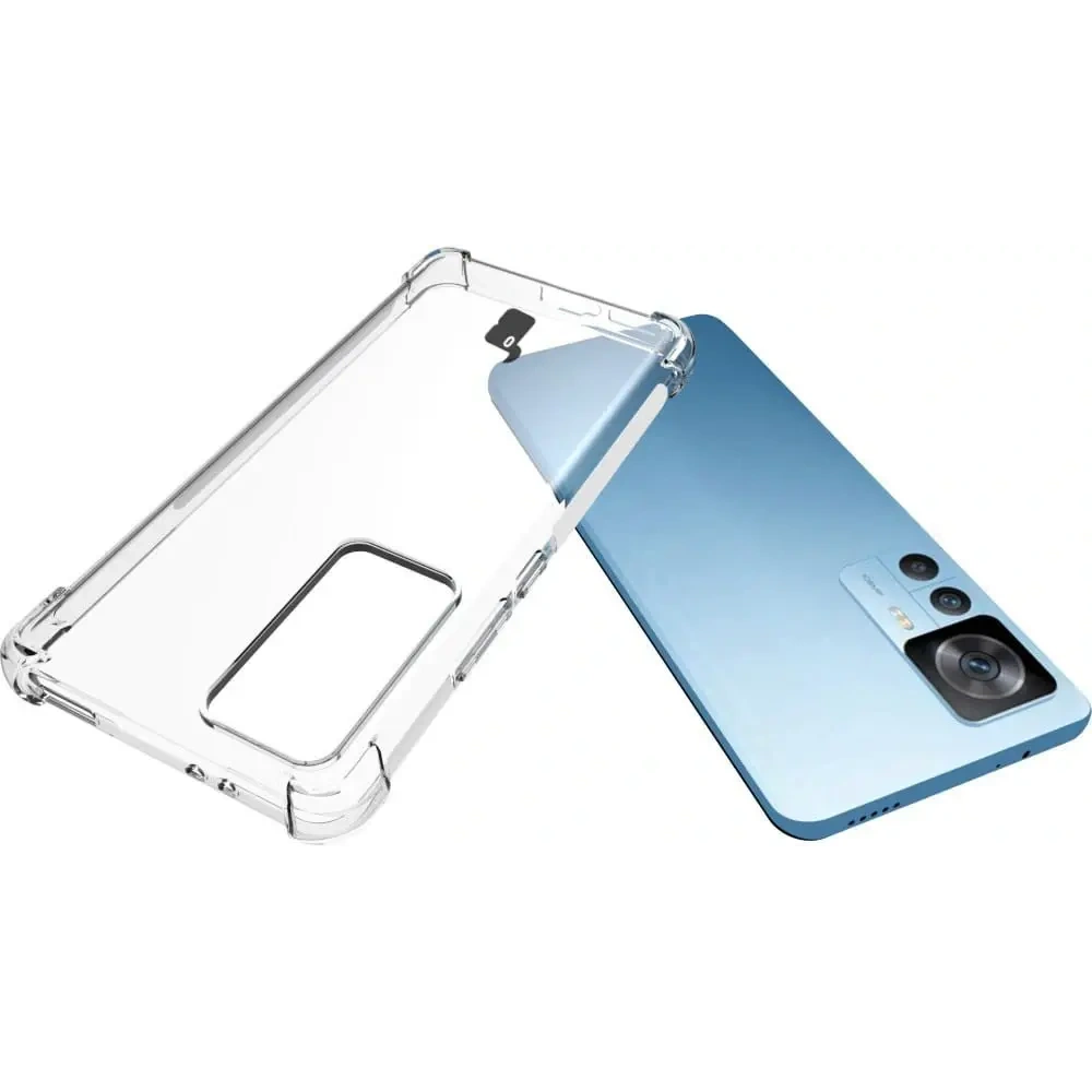 Etui + 2x szkło na ekran + obiektyw Bizon Case Clear Pack do Xiaomi 12T Pro przezroczyste