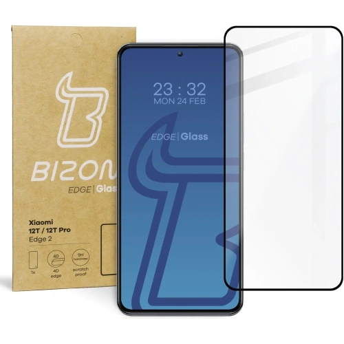 Kup Szkło hartowane Bizon Glass Edge 2 do Xiaomi 12T / 12T Pro czarne - BIZ1943 - {ean13} - Sklep Home Screen