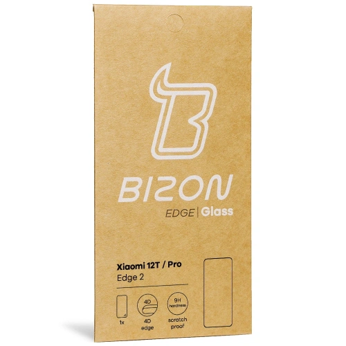 Kup Szkło hartowane Bizon Glass Edge 2 do Xiaomi 12T / 12T Pro czarne - BIZ1943 - {ean13} - Sklep Home Screen