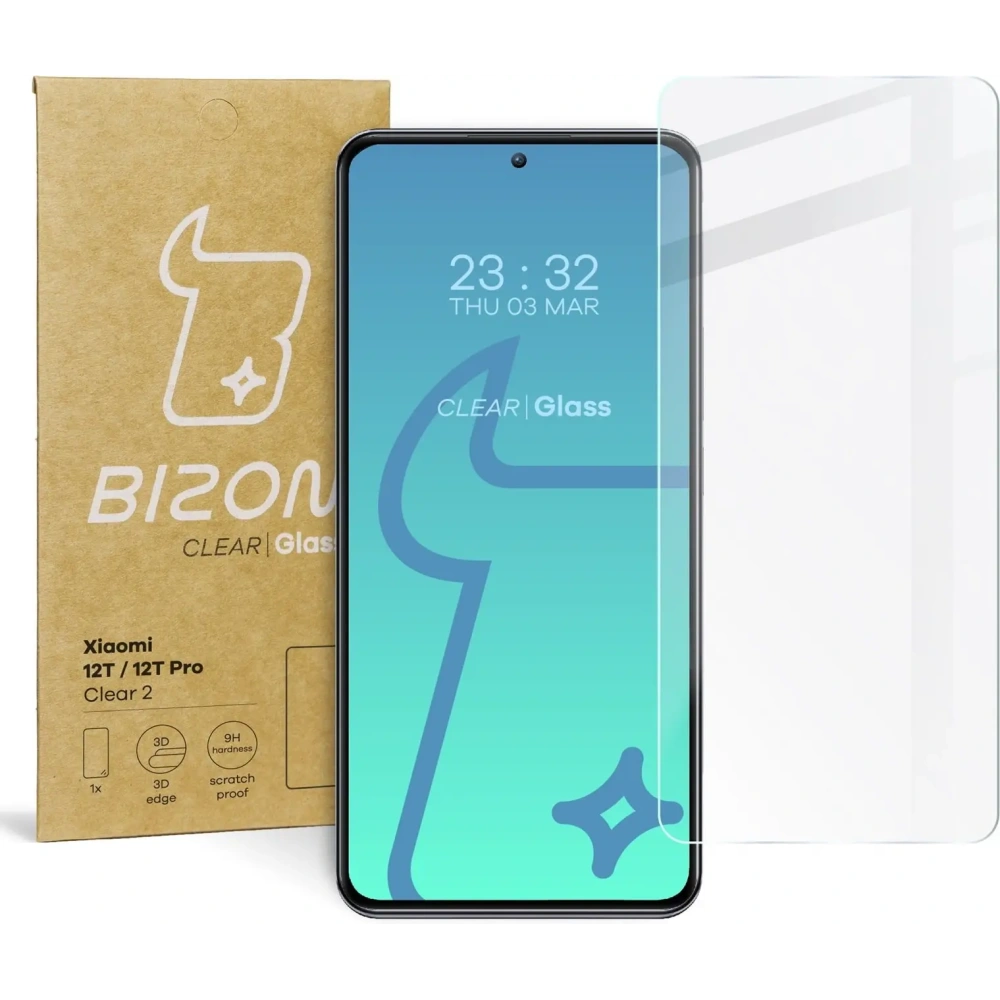 Szkło hartowane Bizon Glass Clear 2 do Xiaomi 12T / 12T Pro
