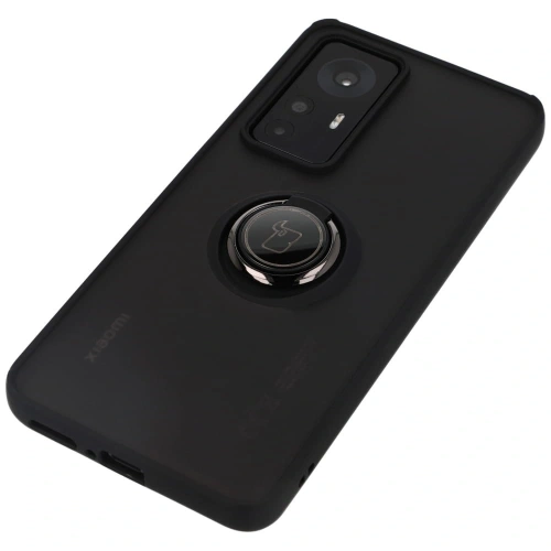 Kup Etui s úchytem na prst Bizon Case Hybrid Ring pro Xiaomi 12T / 12T Pro kouřové s černým rámečkem - BIZ1946 - {ean13} - Sklep Home Screen
